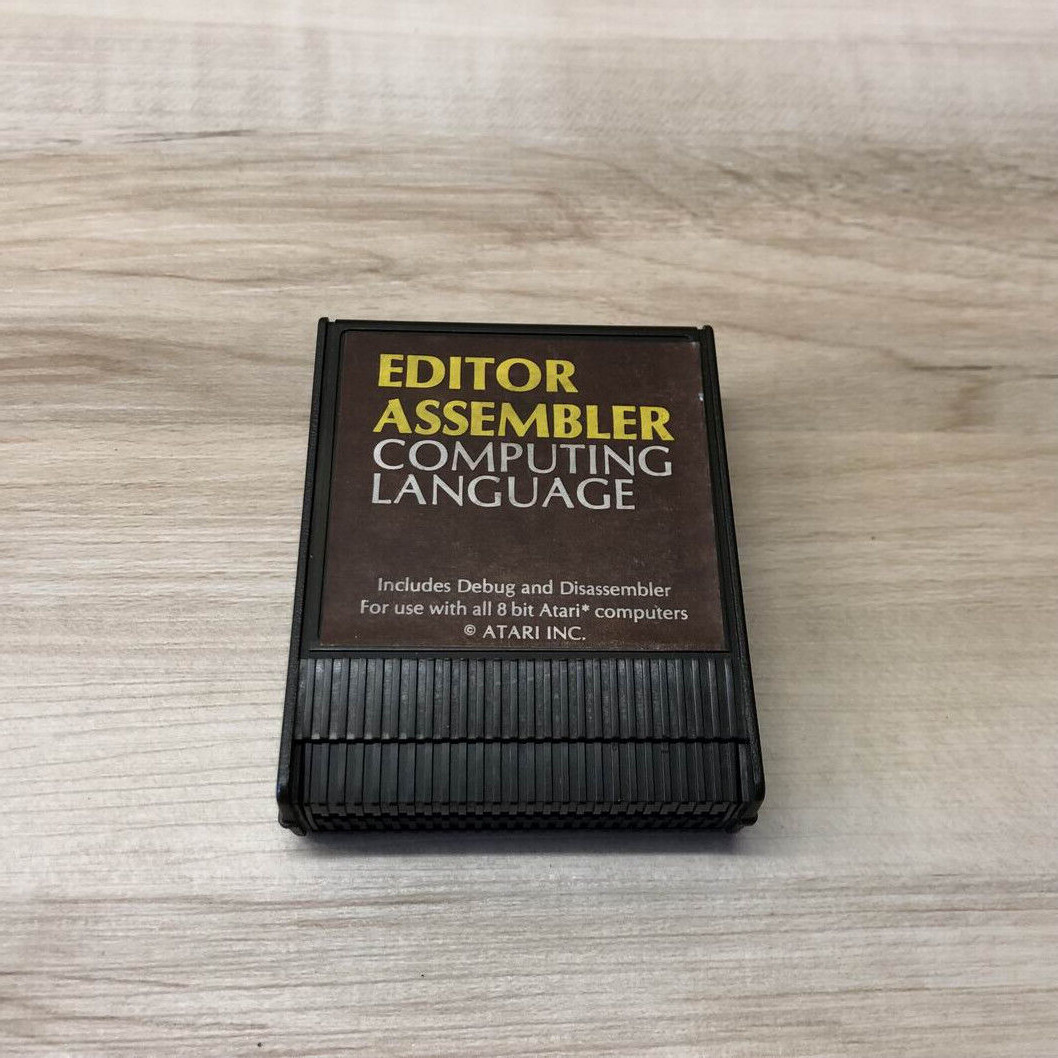 EDITOR ASSEMBLER : Computing Language Original ATARI 400/800 Computer Cartridge