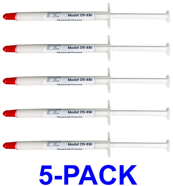 5-pack Heatsink White Thermal Grease Silicon CPU Processor TMC, SHIPS FROM US