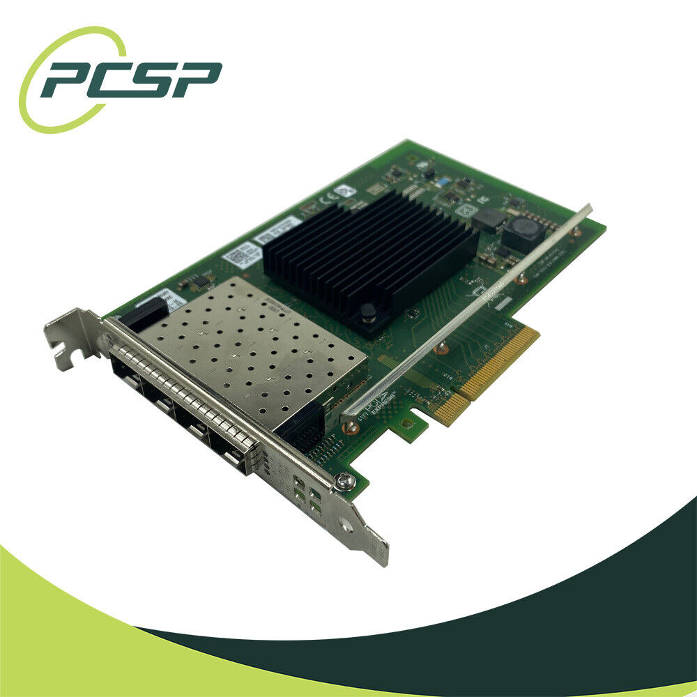 Dell Intel X710-DA4 Quad Port 10GBps SFP+ PCIe Converged Network Adapter DDJKY