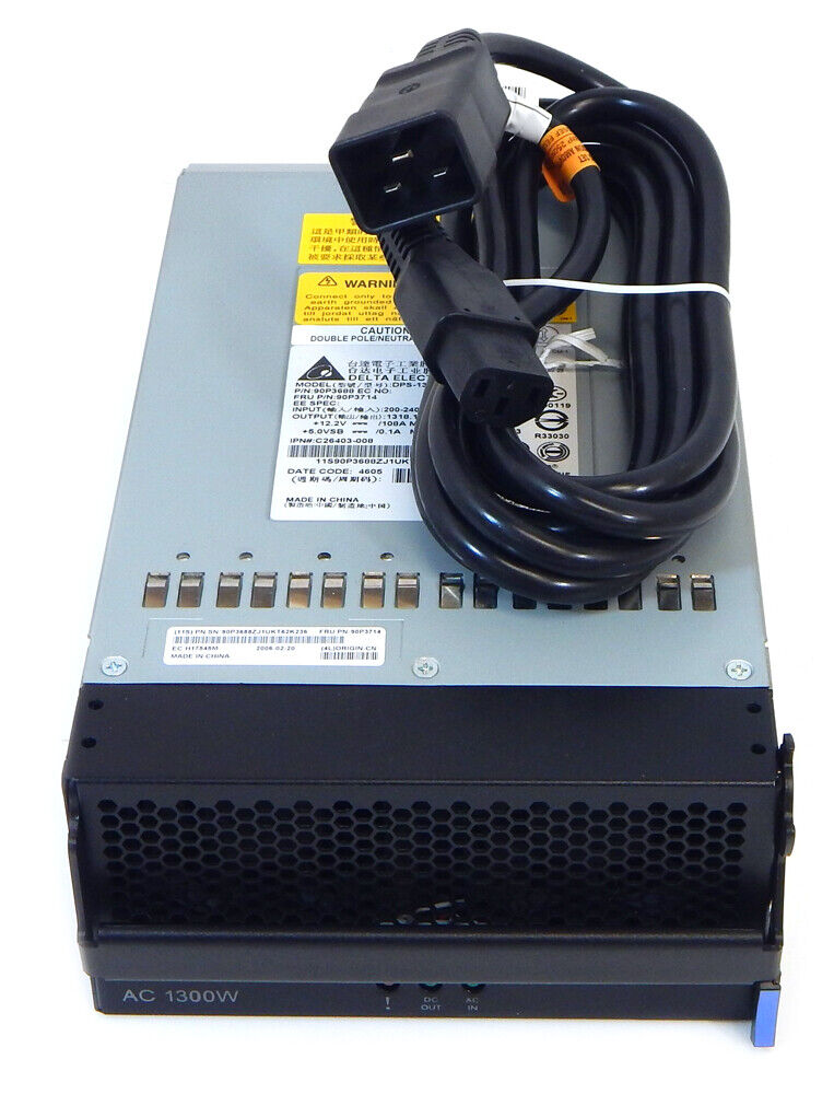 IBM 90P3688 Telco AC 1300w Power Supply NEW 90P3714 BladeCenter DPS-1300AB-A