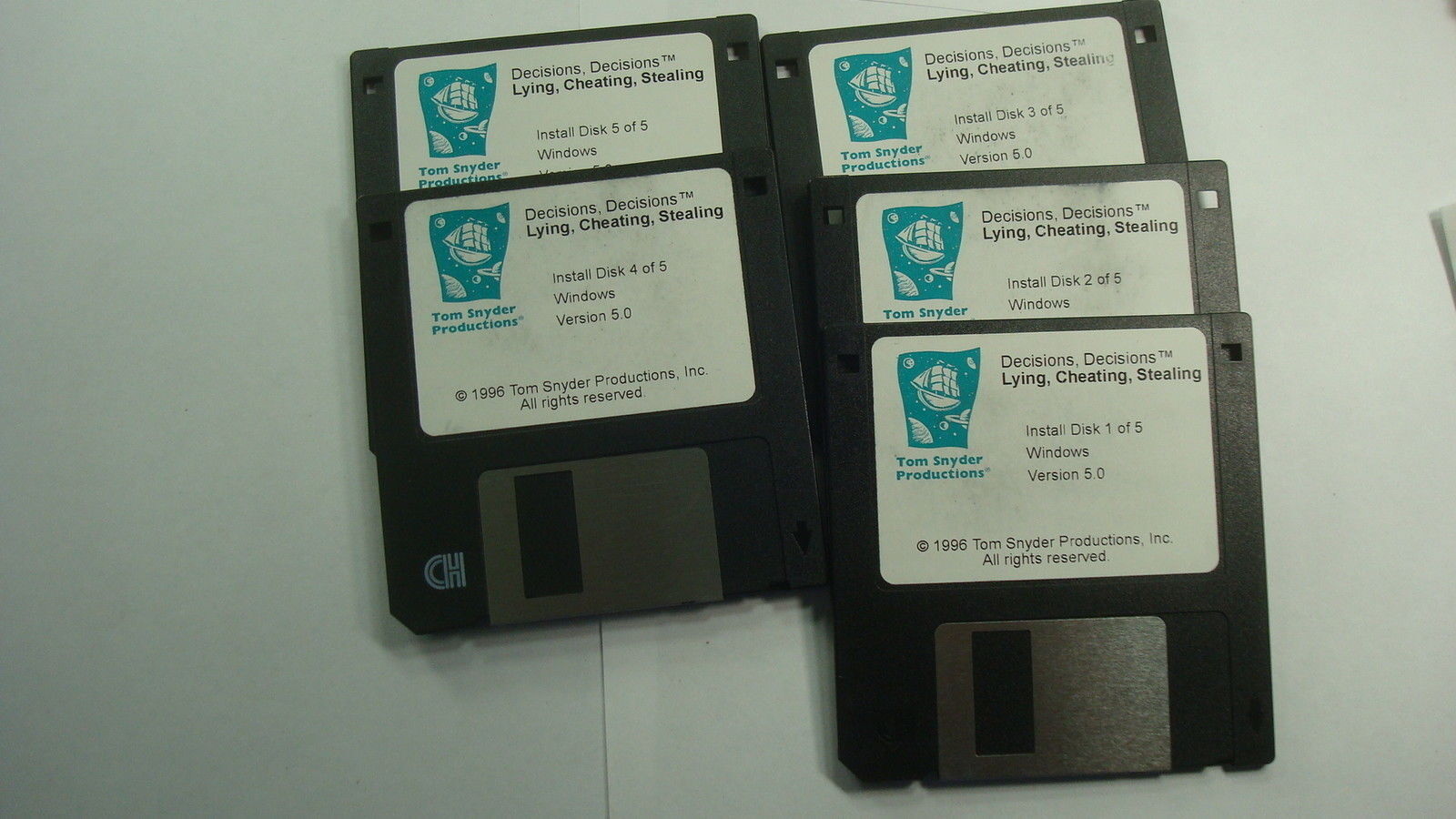 Decisions Decisions lying Cheating Stealing Tom Snyder Productions 3.5 Floppy