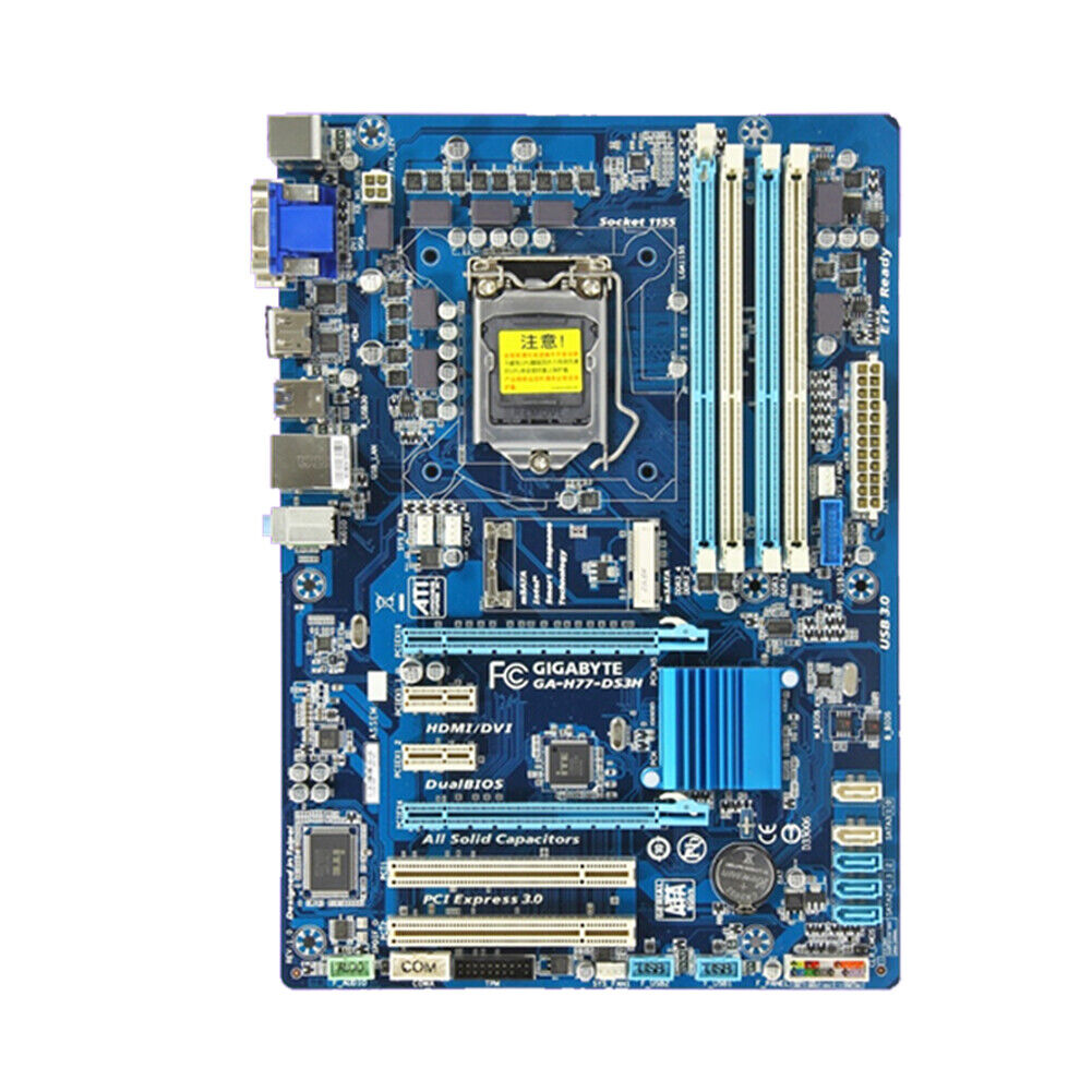 For Gigabyte GA-H77-DS3H LGA 1155 DDR3 32G ATX Motherboard Used