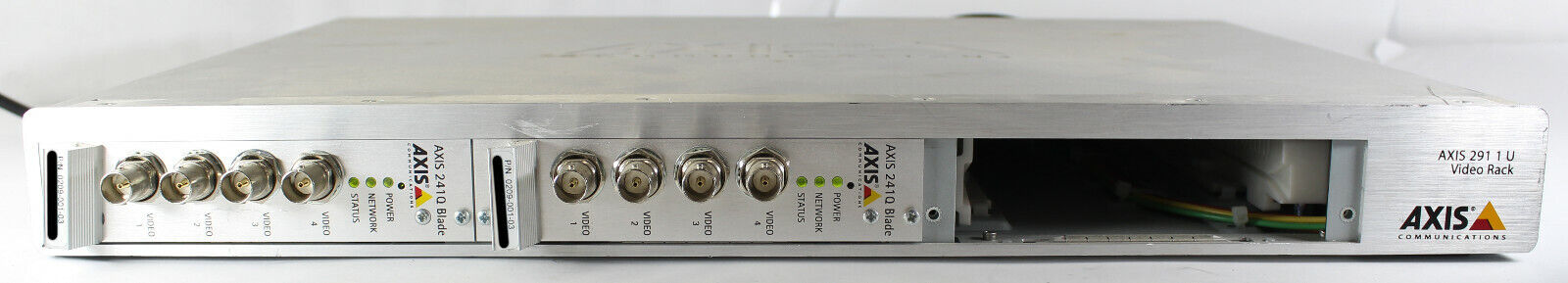  Axis 291 1U Video Serv Rack 2x 241Q Video Encoder Blade 0267-001-05 0209-001-03