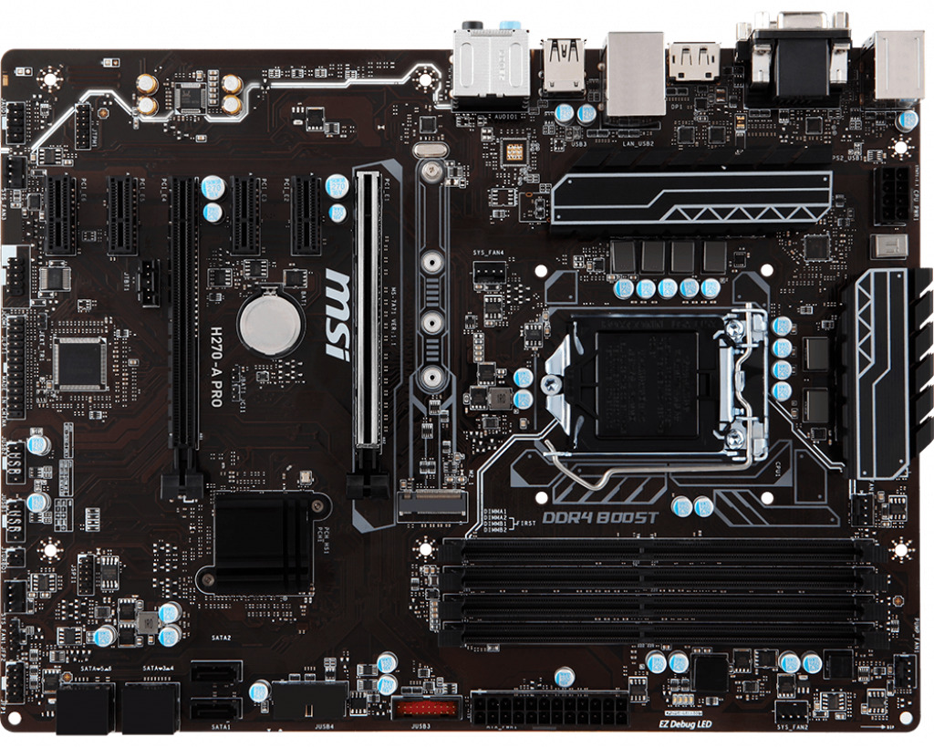 Motherboard MSI H270-A PRO CPU, RAM & FAN INCLUDED