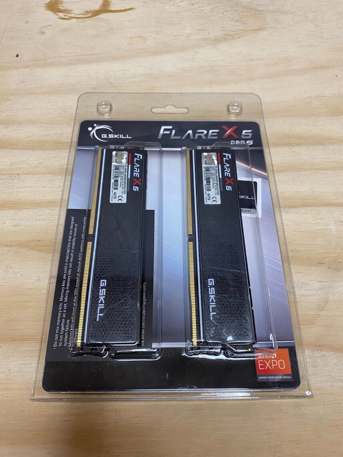 G.SKILL Flare X5 96GB (2 x 48GB) 288-Pin PC RAM DDR5 5600 (PC5 44800)