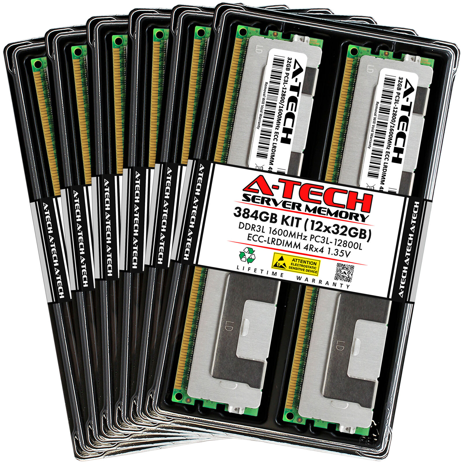 384GB 12x 32GB PC3L-12800L LRDIMM ASUS ESC ESC4000/FDR G2 Memory RAM