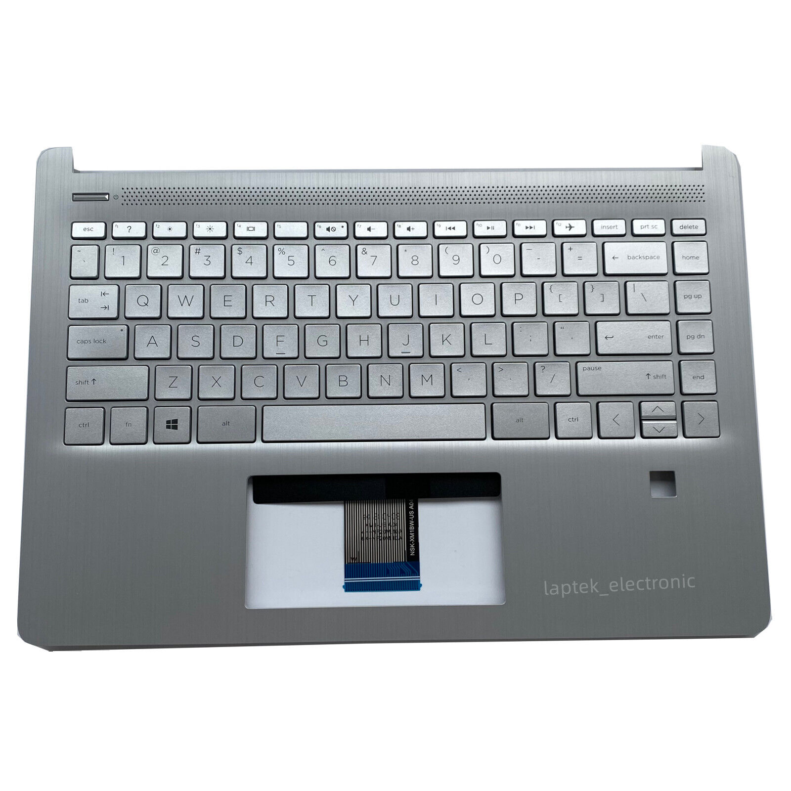 For HP 14-DQ 14T-DQ 14s-dq Palmrest w/ Non-Backlit US Keyboard L61506-001 Silver