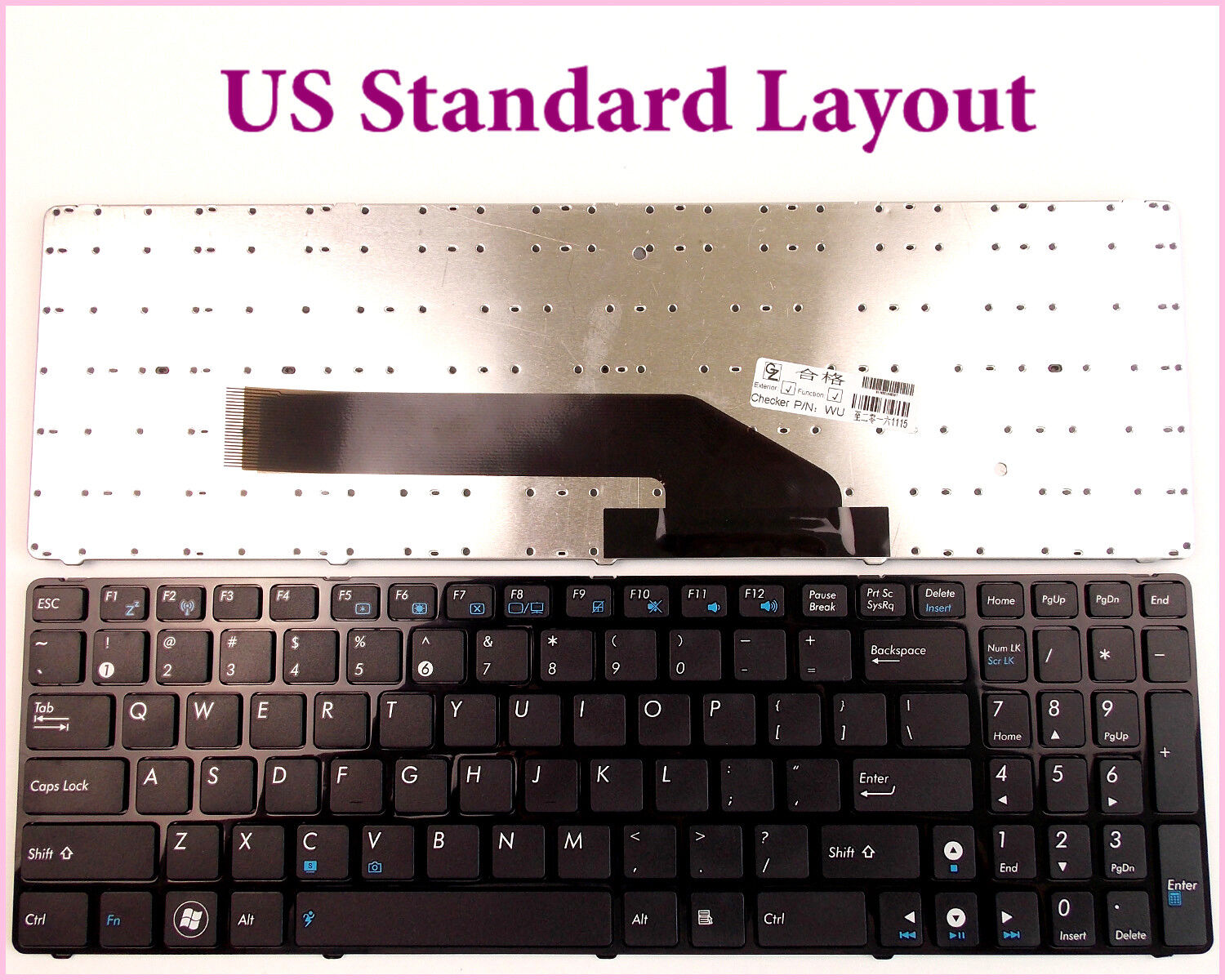 Laptop Keyboard For Asus K50iJ-1A K50iP-1A K50IJ-X8 K50iJ-RX05 US Layout
