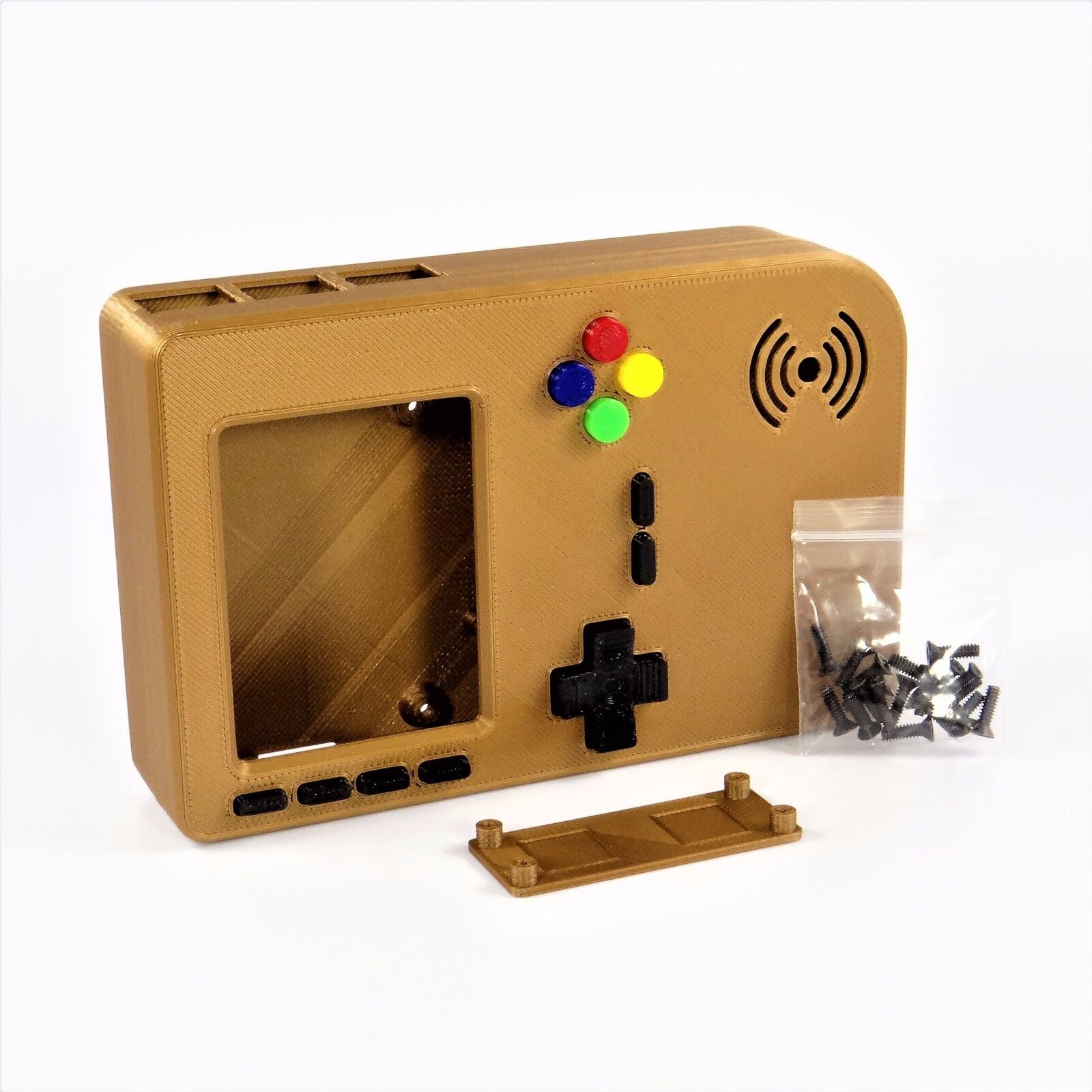 PiGRRL 2 COPPER Game Boy Case with Buttons & Screws for Raspberry Pi 2/3 