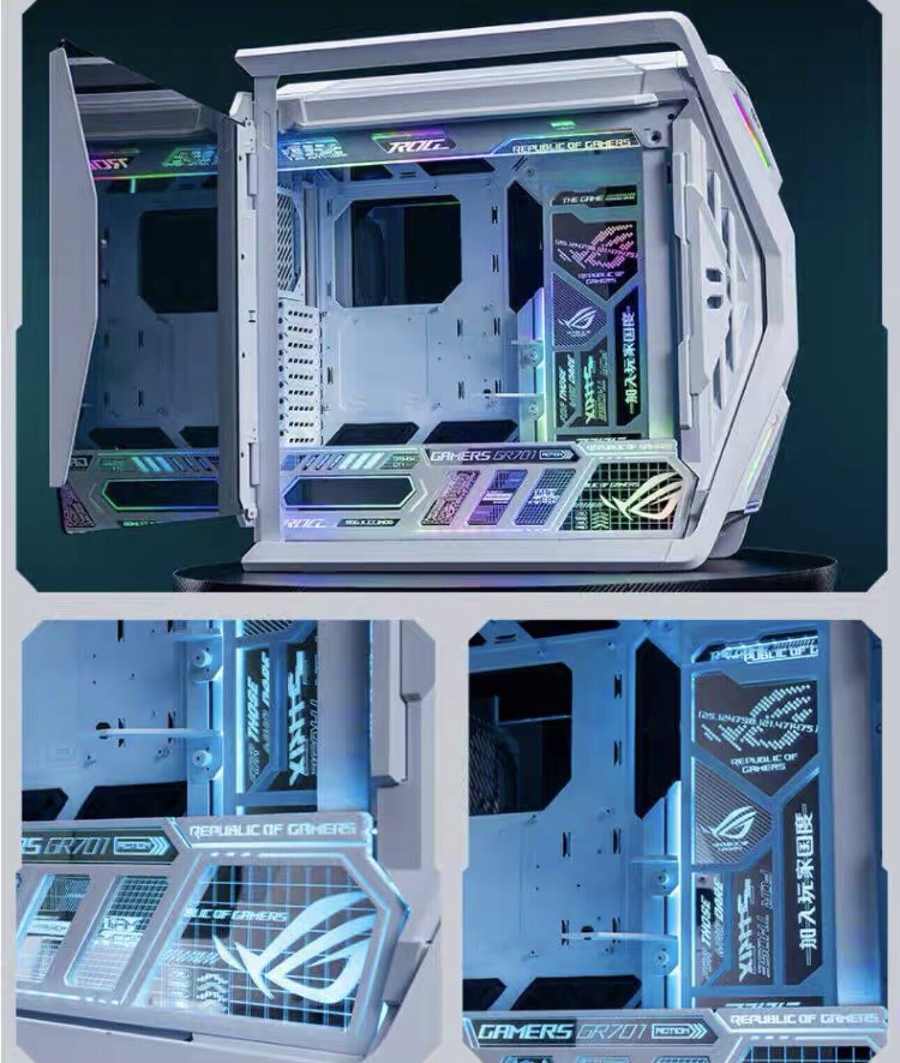 ASUS ROG Hyperion GR701 EATX Computer case eva 02 Decorative light board NO CASE