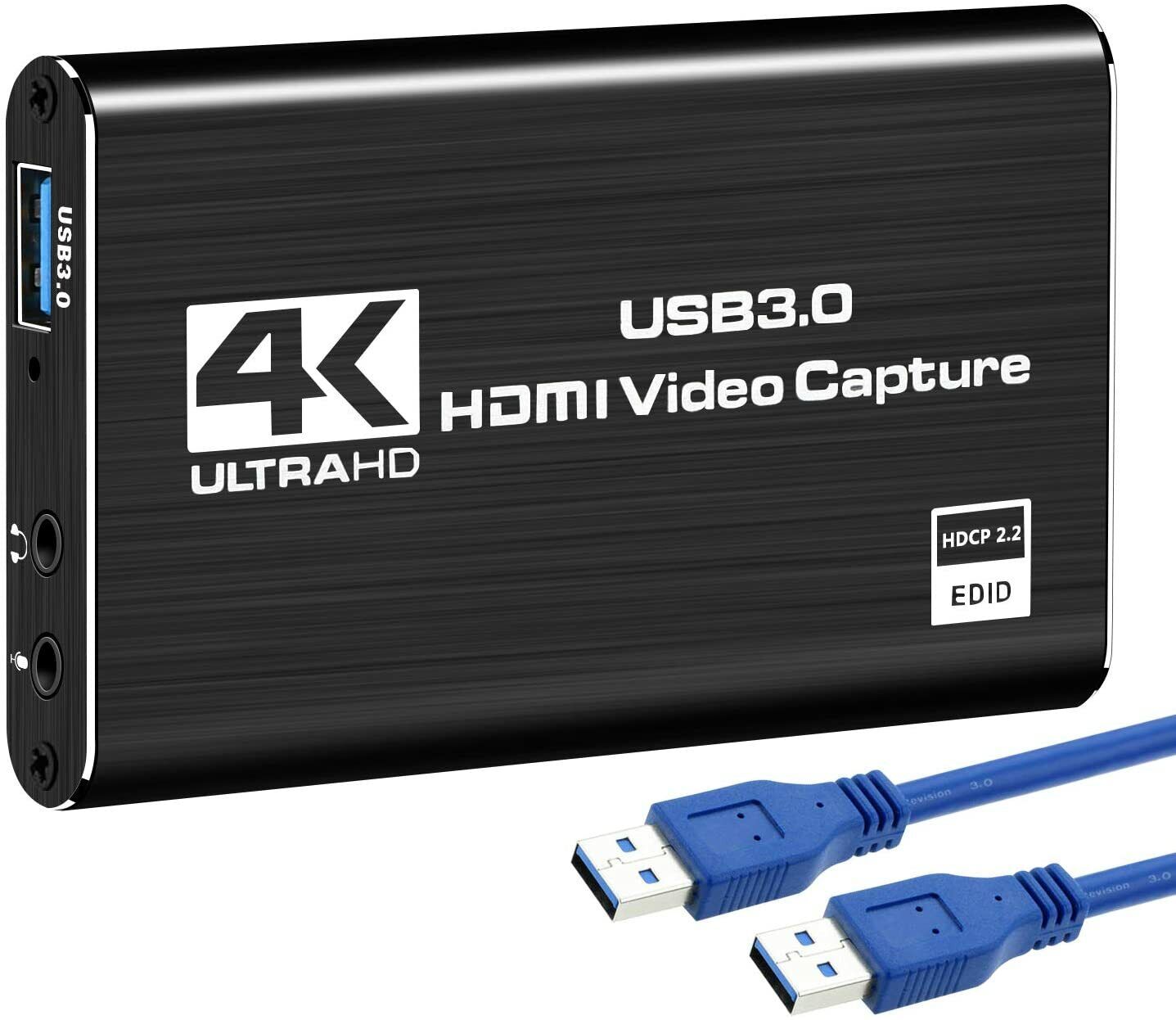 DIGITNOW 4K Audio Video Capture Card, USB 3.0 HDMI Video Capture Device Full HD