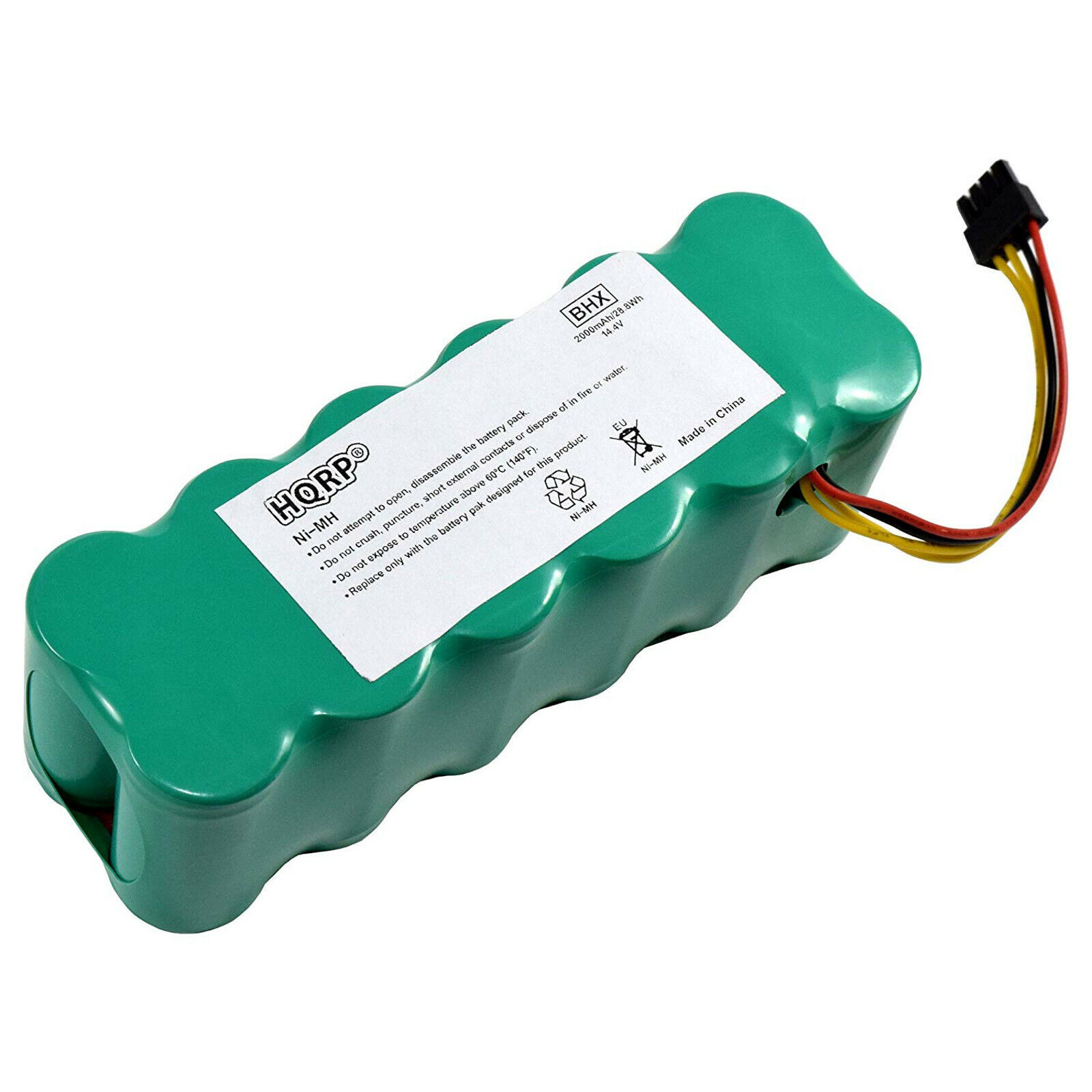 HQRP 14.4V Ni-Mh Battery for Amibot Prime, Pulse, Pure, Pure H20 Robot Vacuum