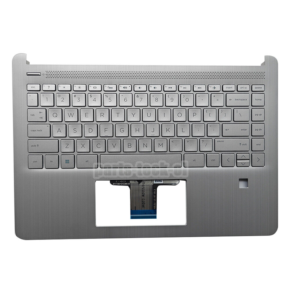 For HP 14-DQ 14T-DQ 14Z-FQ Palmrest Case W/ Backlit Keyboard L61507-001 Silver