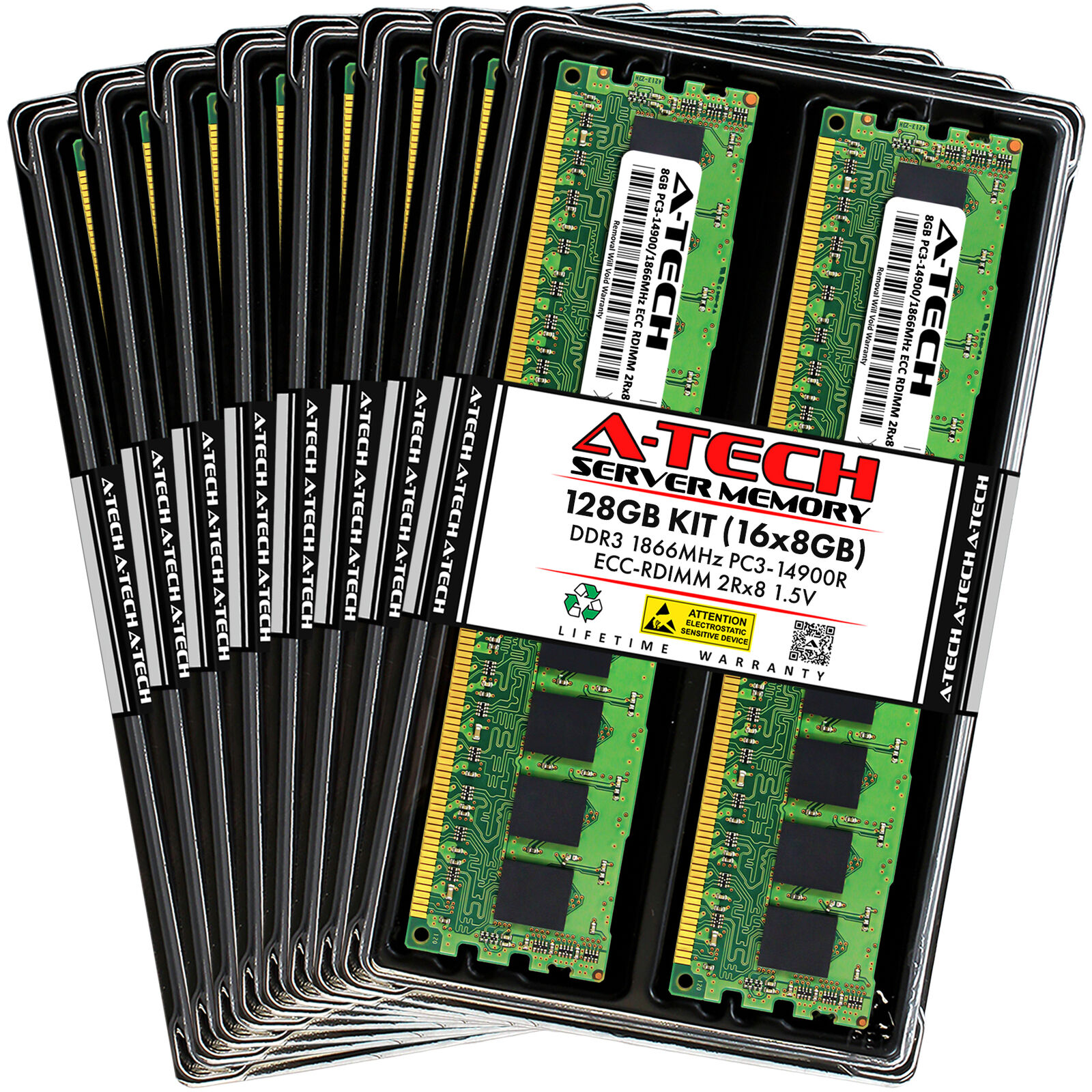 128GB 16x 8GB PC3-14900R RDIMM ASUS RS720-E7/RS12-E RS720Q-E7/RS12 Memory RAM