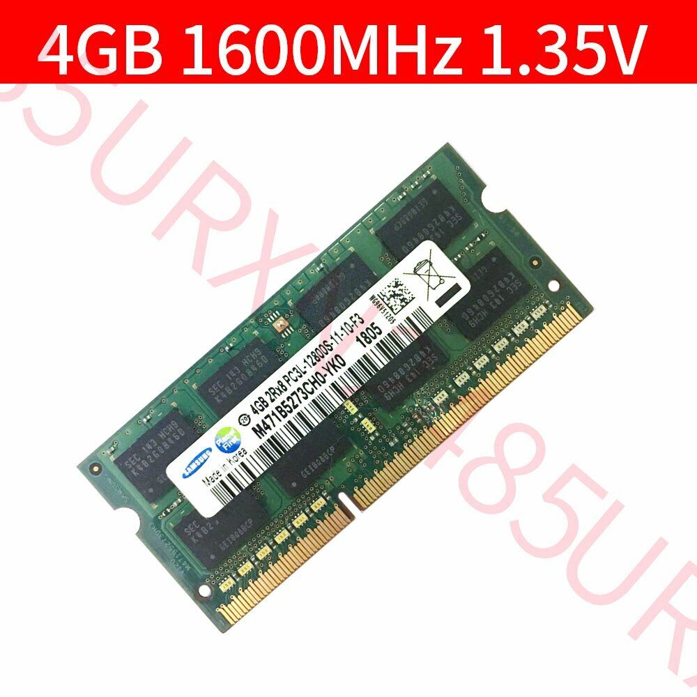 16GB 8GB 4GB 1600Mhz DDR3L PC3L-12800S 1.35V SODIMM Laptop Memory Samsung BT LOT