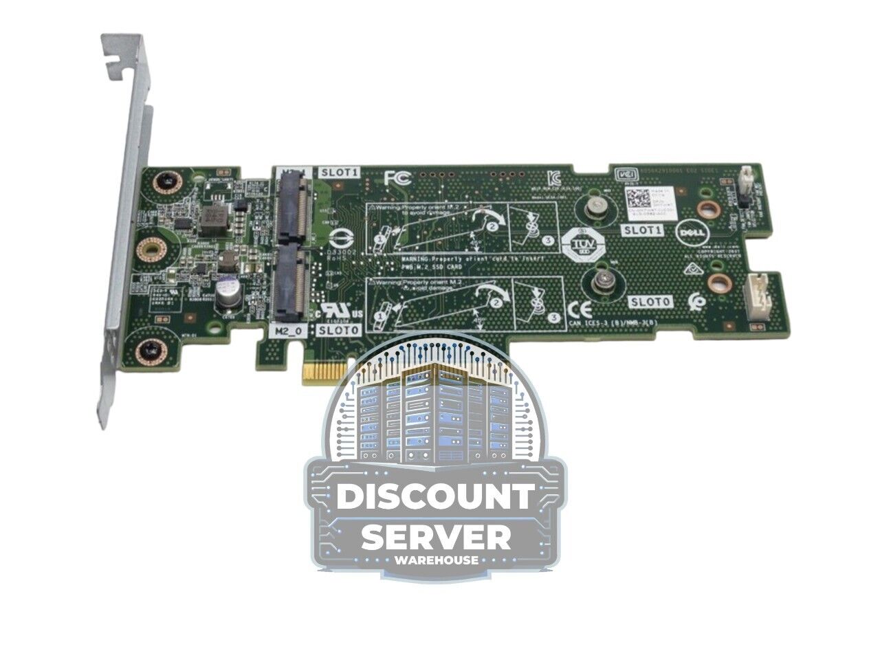 Dell Original (K4D64) PCI 2x M.2 Slots BOSS-S1 Storage Adapter Card Low Profile
