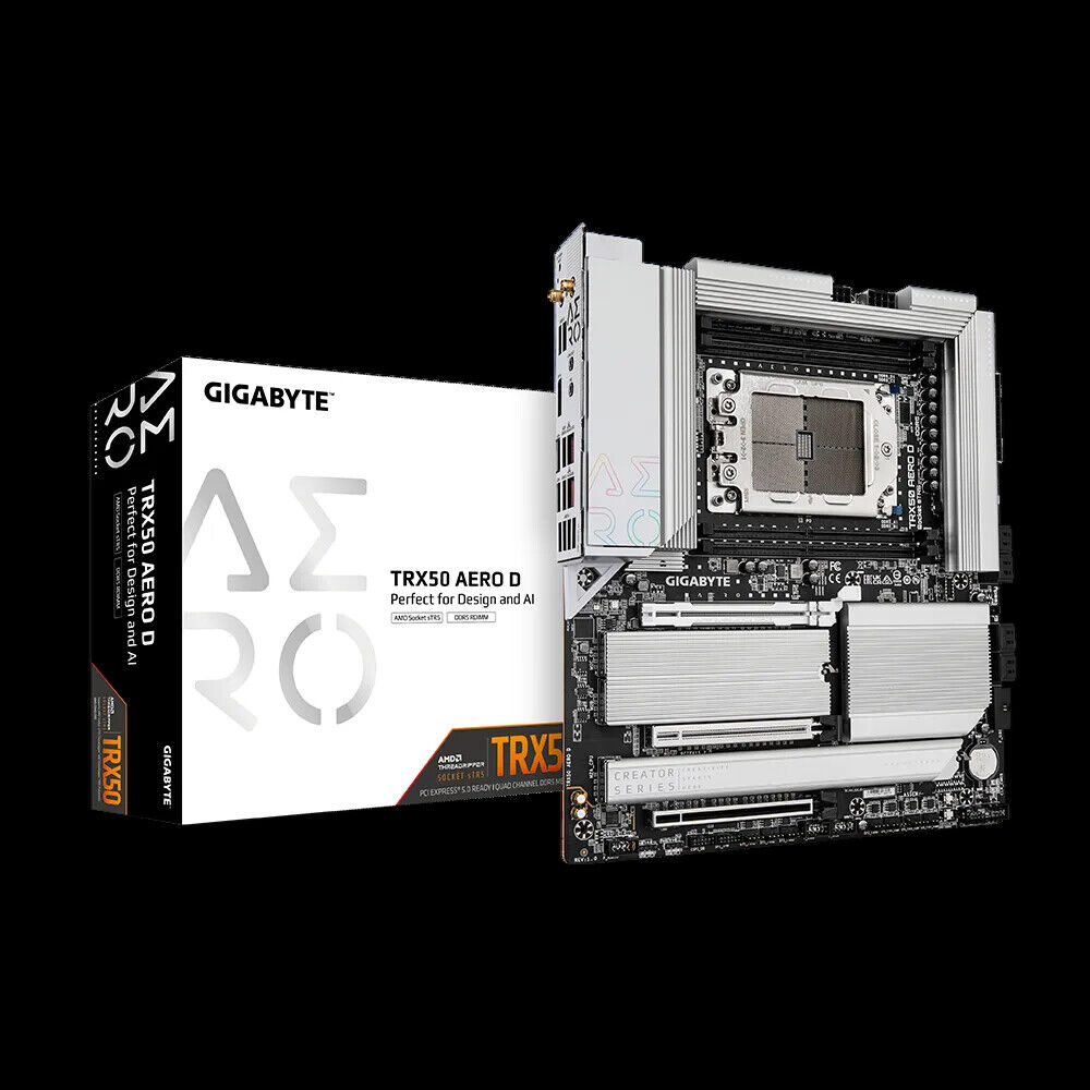 Gigabyte TRX50 AERO D Support AMD Ryzen Threadripper PRO 7000 7960x/7970x CPU