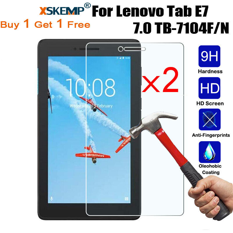 9H+ Premium Tempered Glass LCD Screen Protector For Lenovo Tab E7 7.0 TB-7104F/N