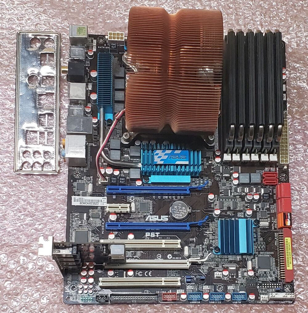 Asus P6T ATX x58 motherboard, i7 920 CPU & Zalman fan, 12GB OCZ Reaper DDR3 RAM