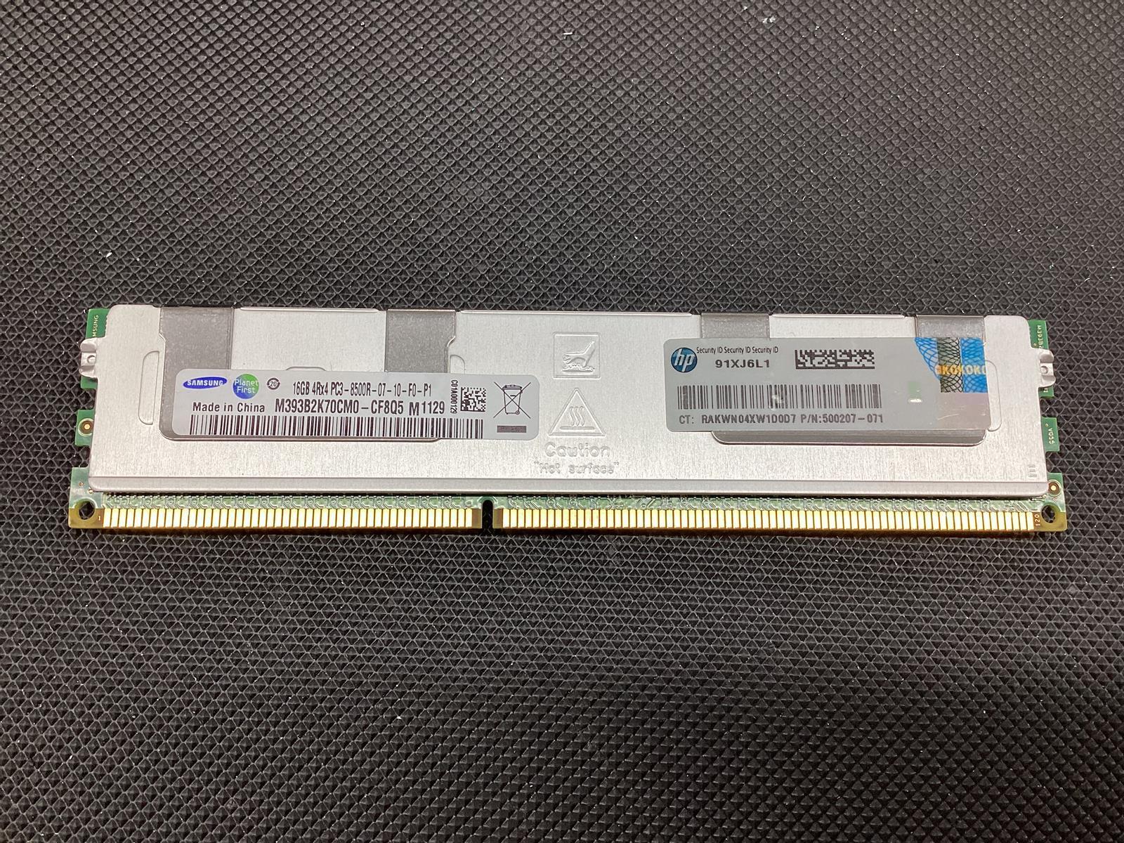 SAMSUNG 16 GB 4Rx4 PC3-8500R DIMM RAM M393B2K70CM0-CF8Q5