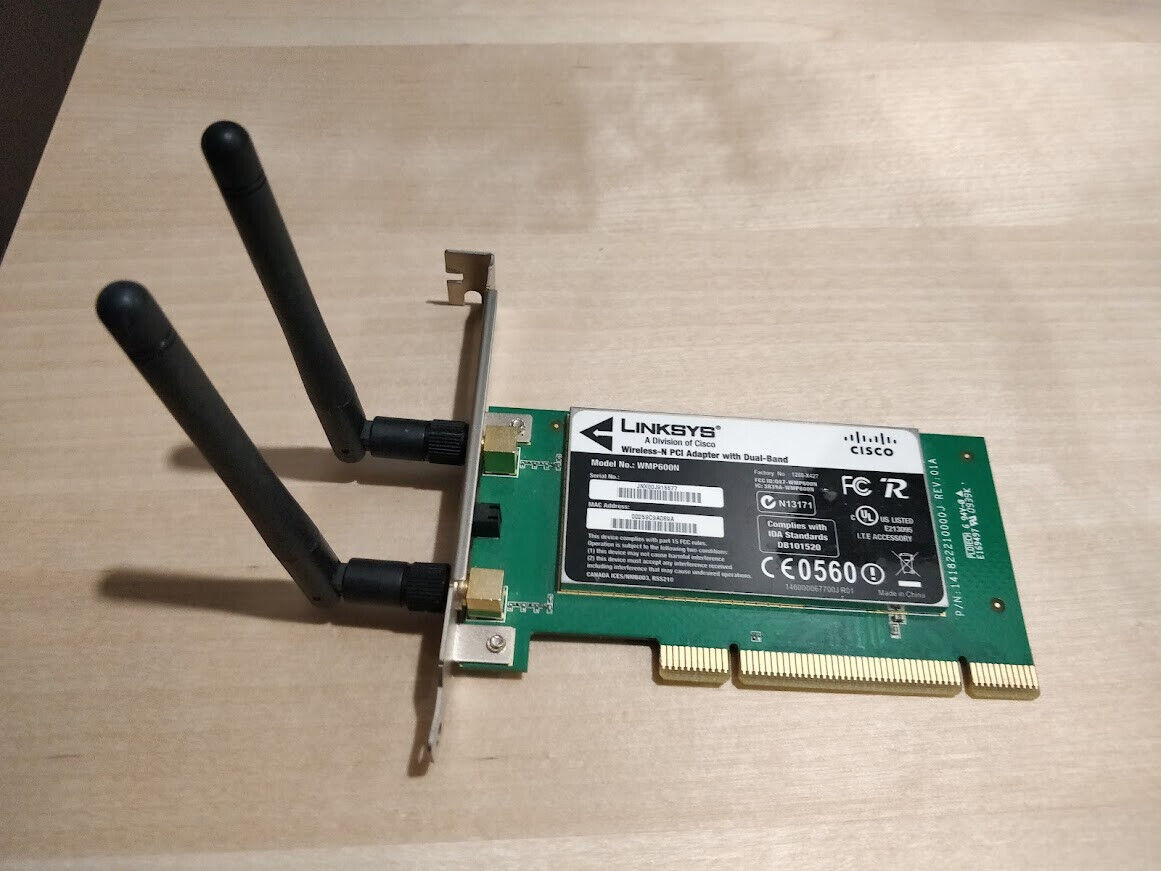 Linksys WMP600N Dual-Band Wireless-N PCI Adapter
