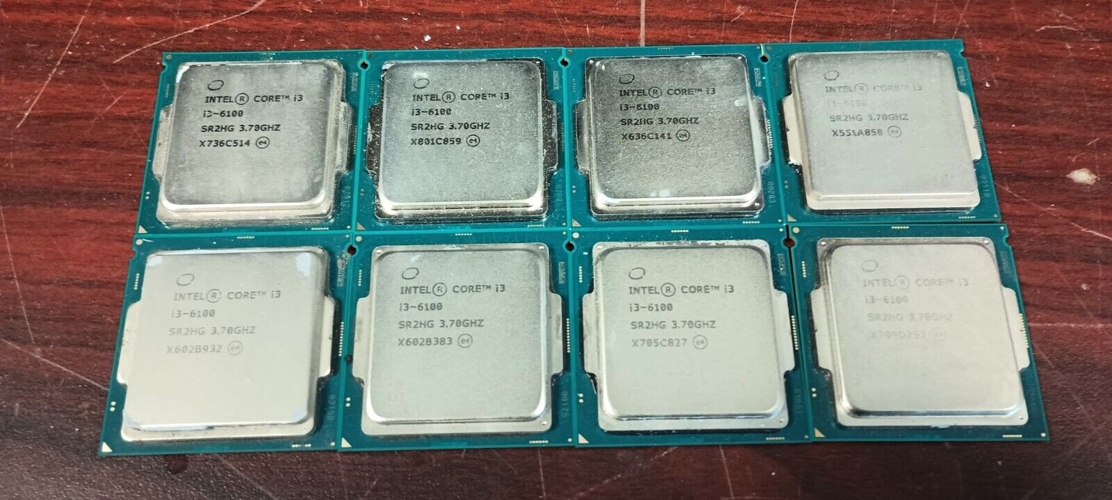 LOT OF 8) Intel Core i3-6100 3.70GHz Socket LGA1151 Desktop CPU SR2HG #95