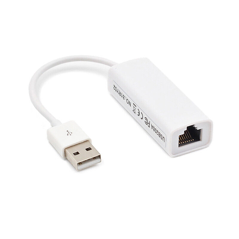 USB 2.0 Ethernet LAN Network Adapter Protable 10/100 Android Windows Ubuntu Mac