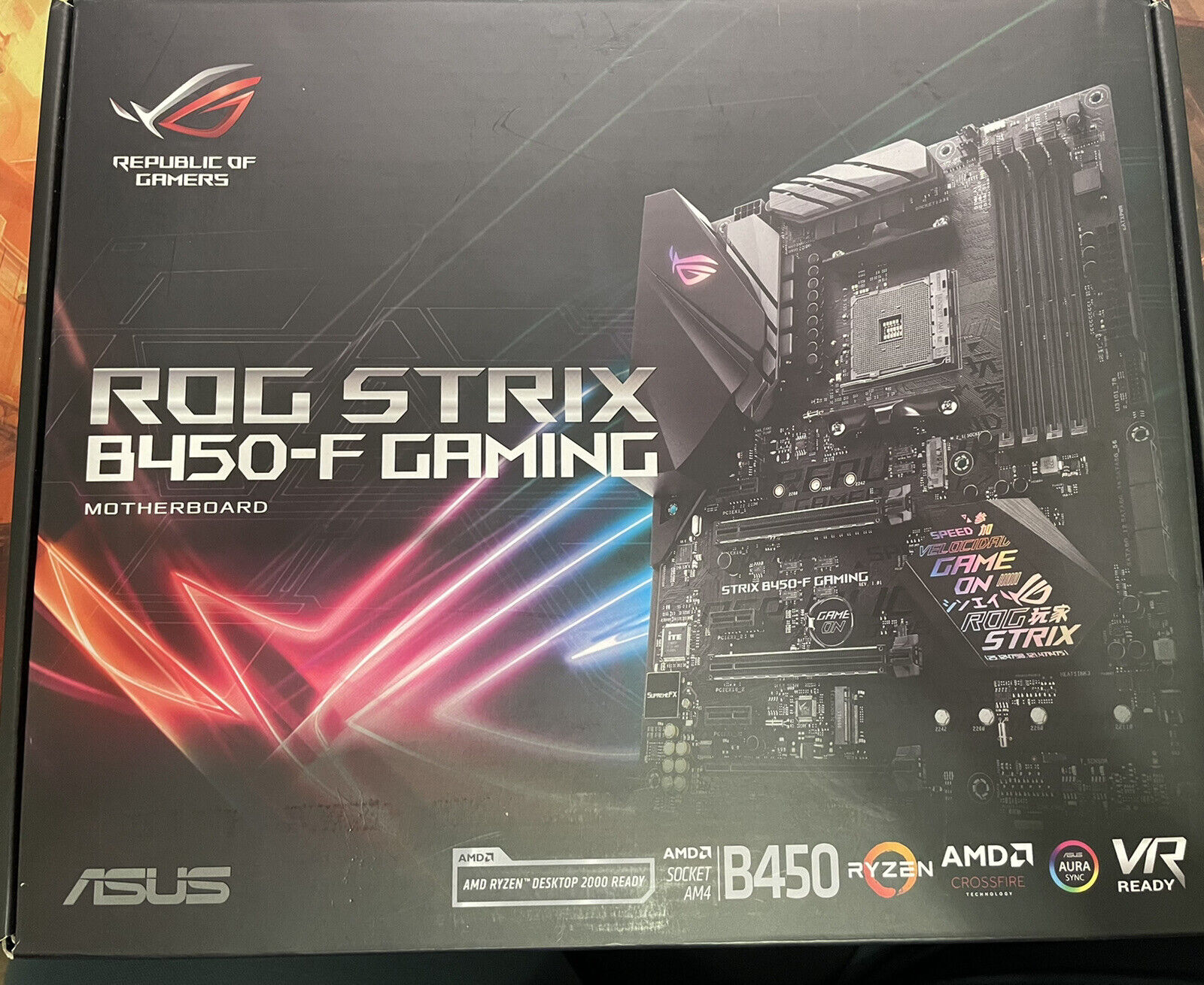 ASUS ROG STRIX B450-F GAMING AM4 AMD Motherboard (90MB0YS0-M0EAY0)