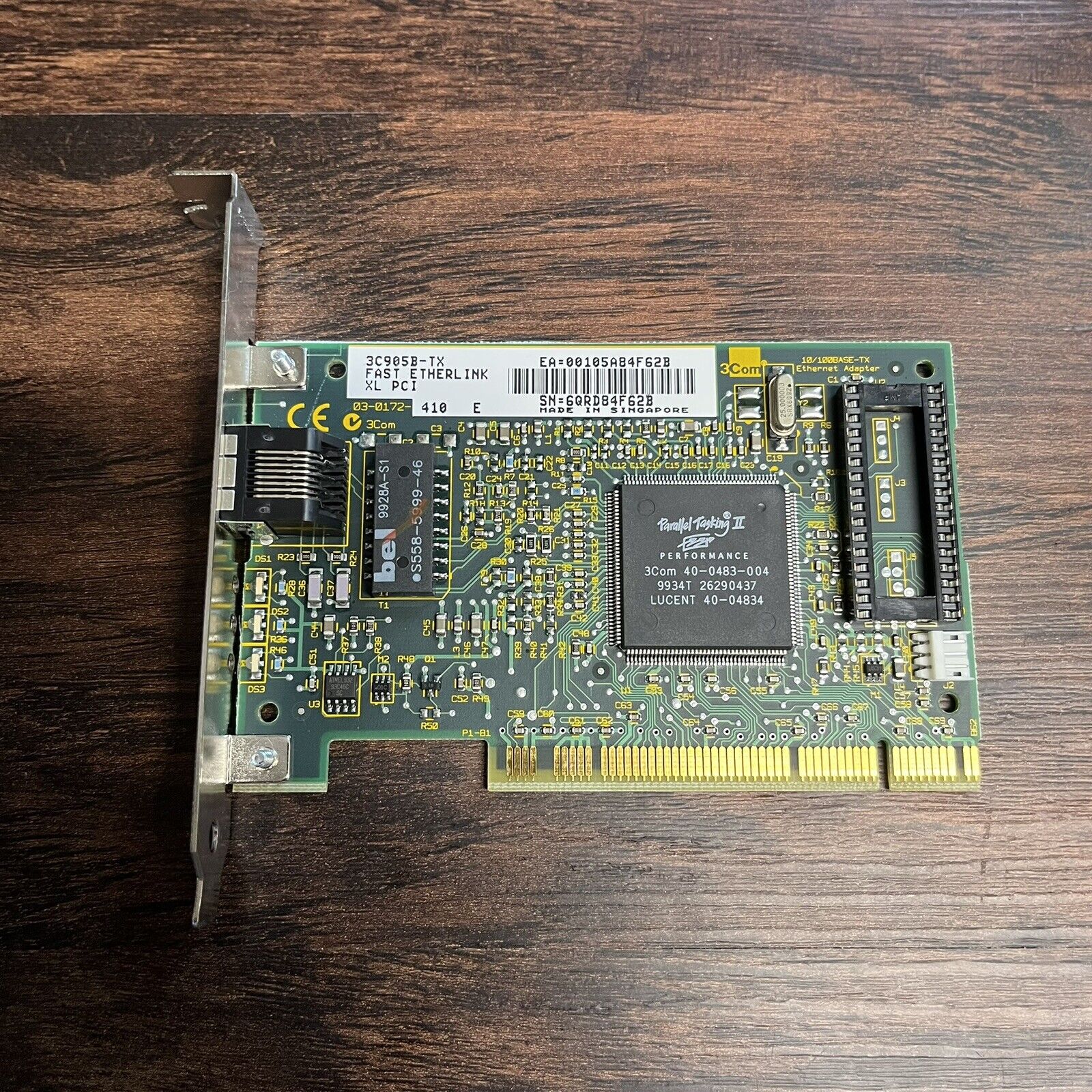 3Com 3C905B-TX Fast EtherLink 10/100 XL PCI Network Card DOS/3.1/Windows 95/98