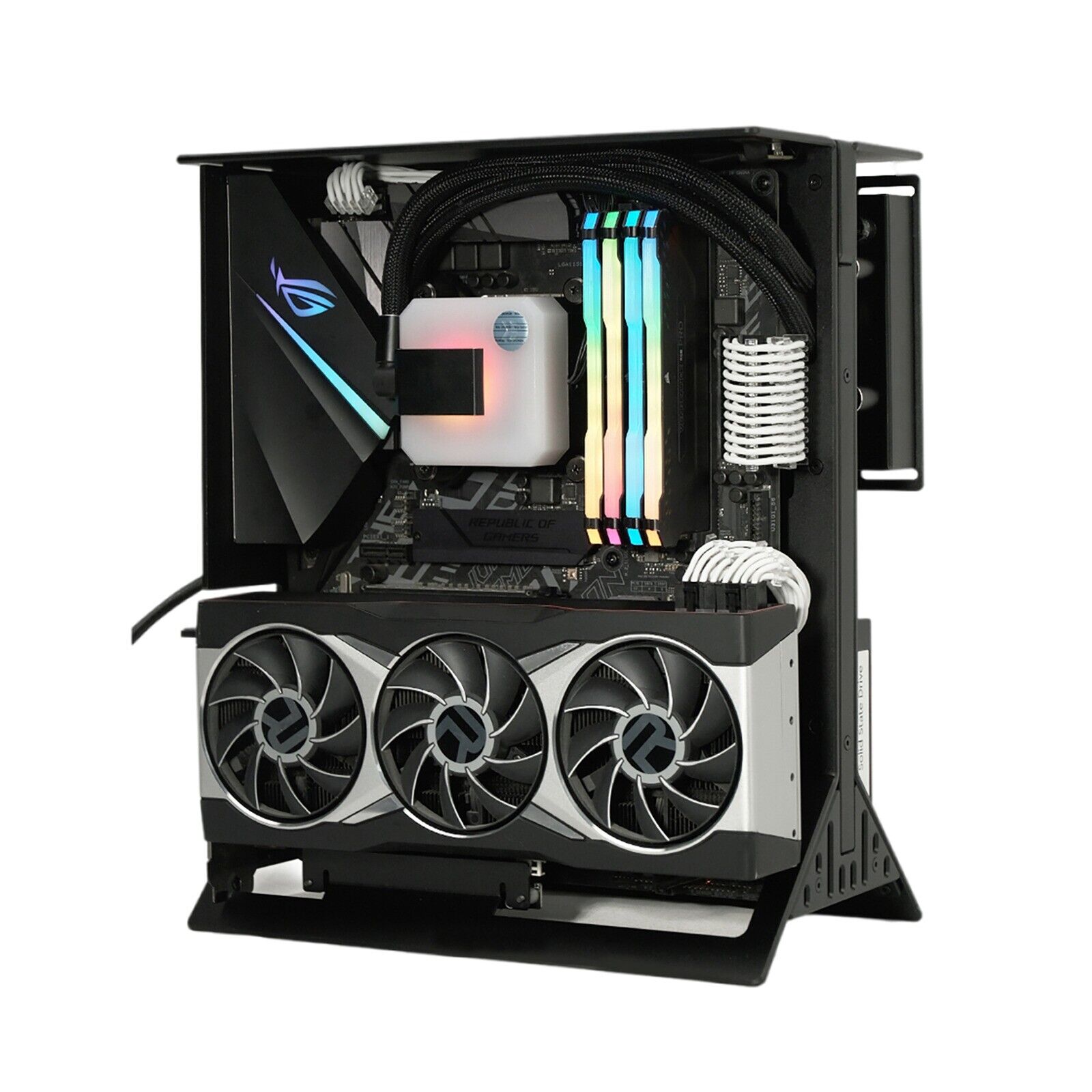 1pc XTIA ATX Open chassis small size 16L ATX all aluminum customized chassis ioU