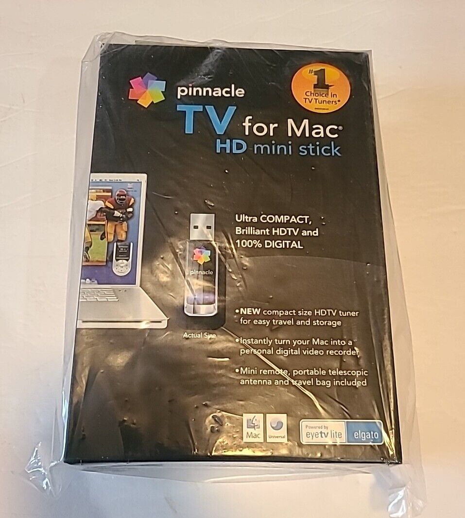 New Pinnacle TV for Mac HD - With Antenna and Remote with carry bag