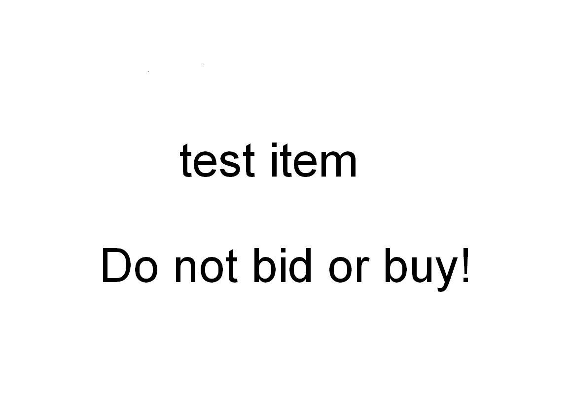 Test listing - DO NOT BID OR BUY112459155518