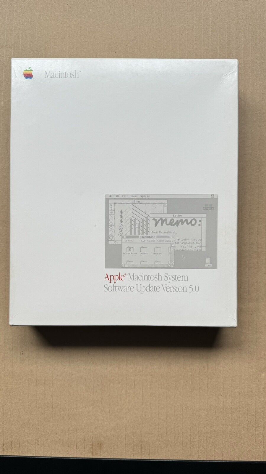 Vintage Apple Macintosh System Update Software Version 5.0 Great Condition.
