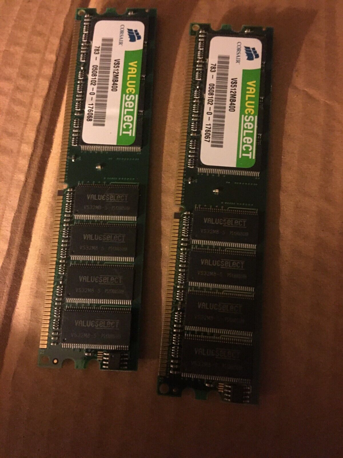 Corsair 512 MB DIMM 400 MHz DDR Memory (VS512MB400) 