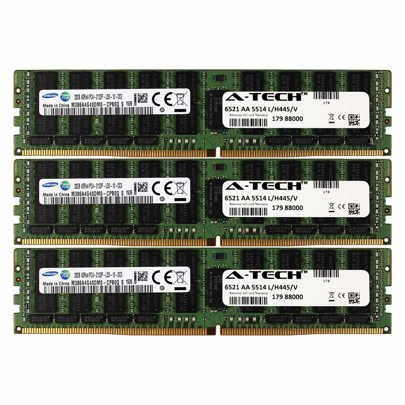 DDR4 2133MHz LRDIMM 96GB Kit 3x 32GB Dell PowerEdge R730xd R730 R630 Memory RAM