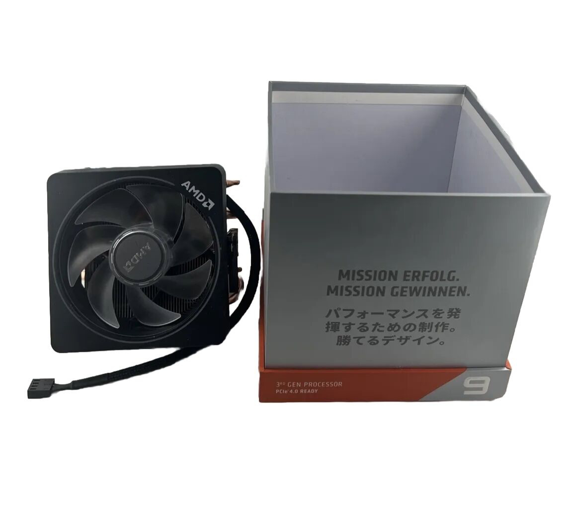 AMD Ryzen 9 AM4 3rd Gen AMD CPU FAN and box ONLY. CPU NOT INCLUDED