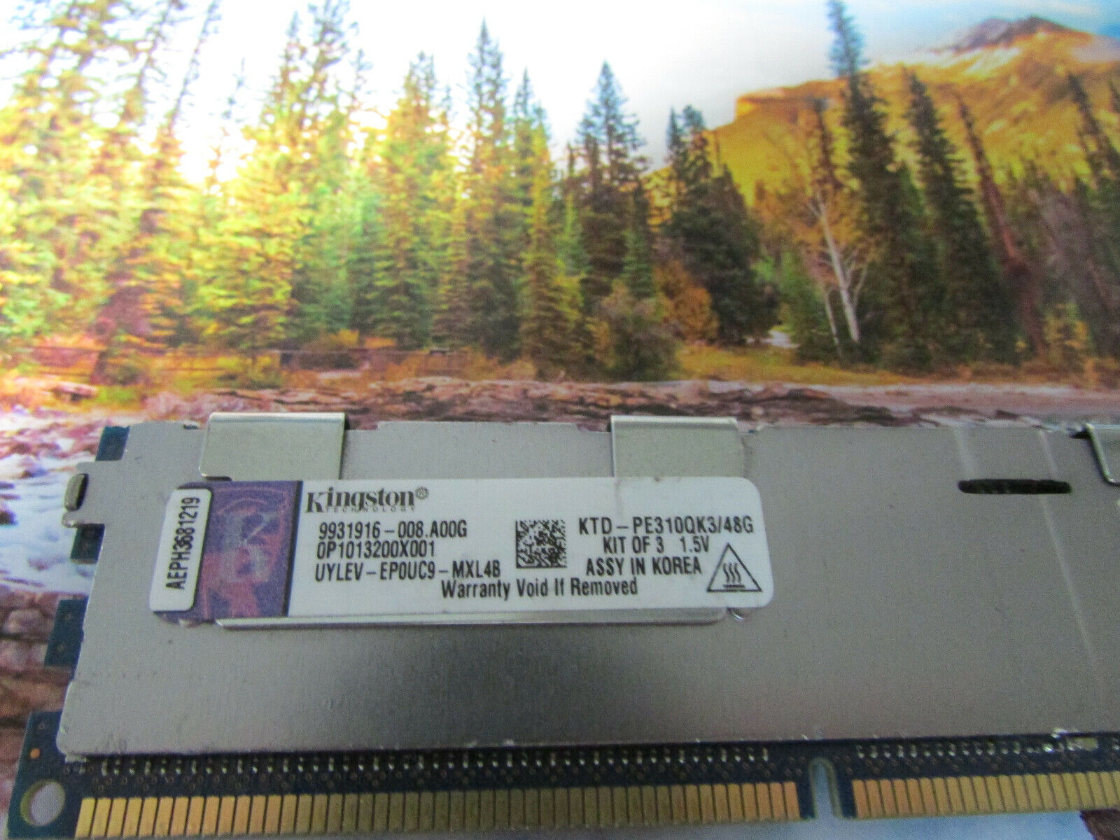 16GB PC3-8500 ECC RDIMM Kingston KTD-PE310QK3/48G Server Memory RAM