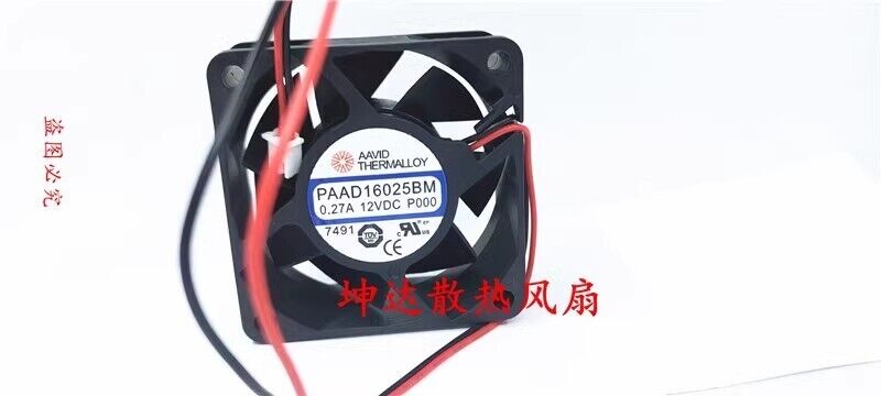 AAVID PSAD16025BM 12vDC 0.27A 6025 6CM Cooling Fan