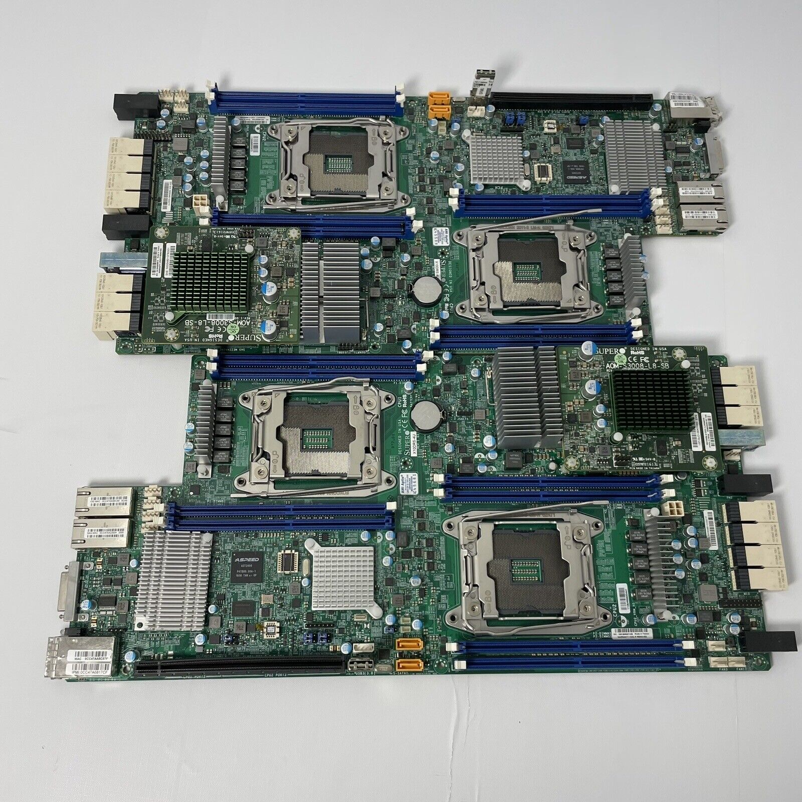 Lot Of 2 Nimble Motherboard SUPERMICRO - X10DRS-4U - (NO CPU'S) Untested