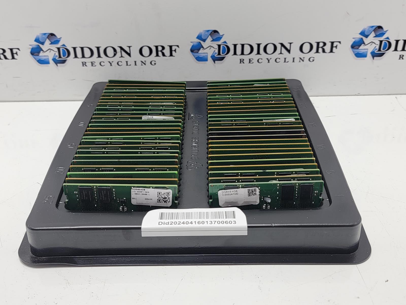 Lot of 50 4GB DDR4 SODIMM MIXED BRAND/MODEL/SPEED  SKU 5916