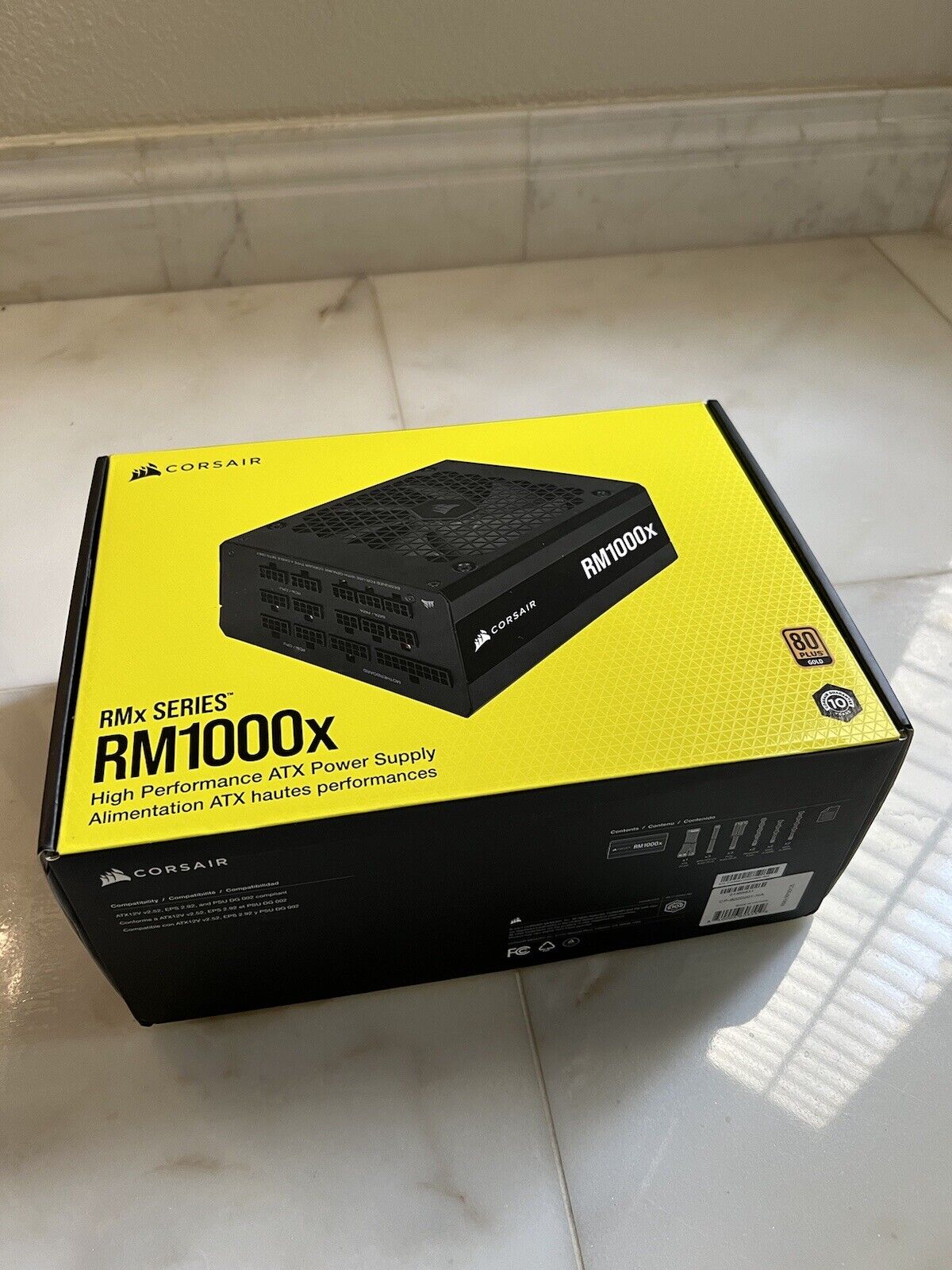 Corsair RM1000x High Performance ATX Power Supply Excellent Condition Open Box