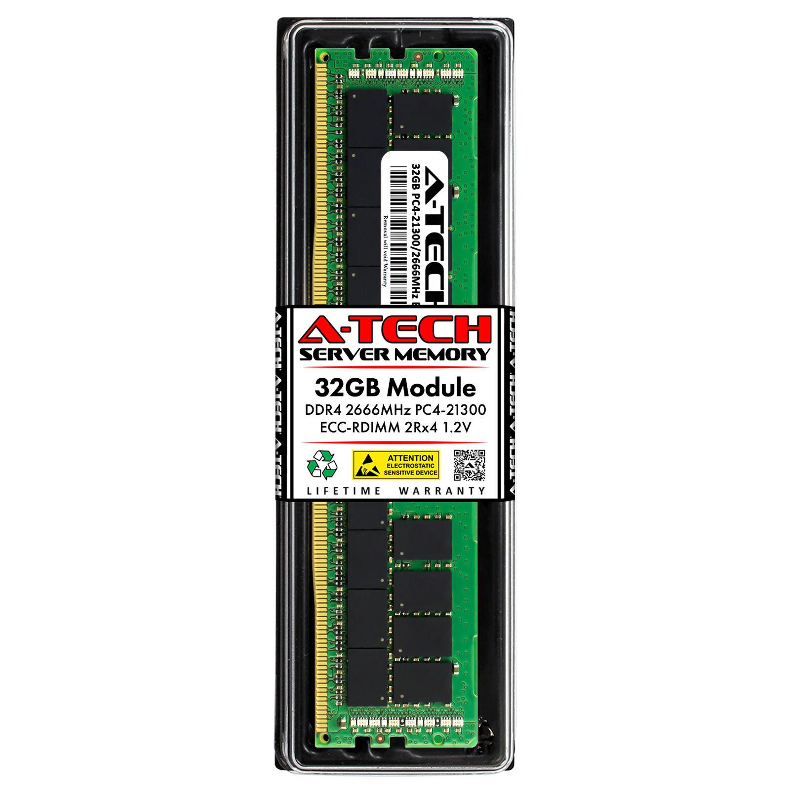 32GB PC4-21300 REG RDIMM (Hynix HMA84GR7JJR4N-VK Equivalent) Server Memory RAM