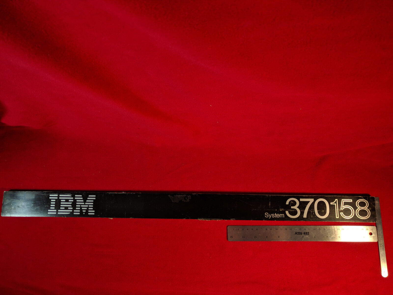 IBM System 370 158 Console Header/Banner/Masthead off mainframe CPU Console