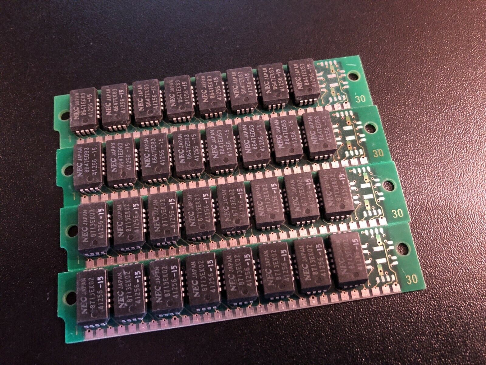 4x 256KB 30-Pin 150ns SIMM Non-Parity Vintage Computer RAM Memory Apple Atari PC