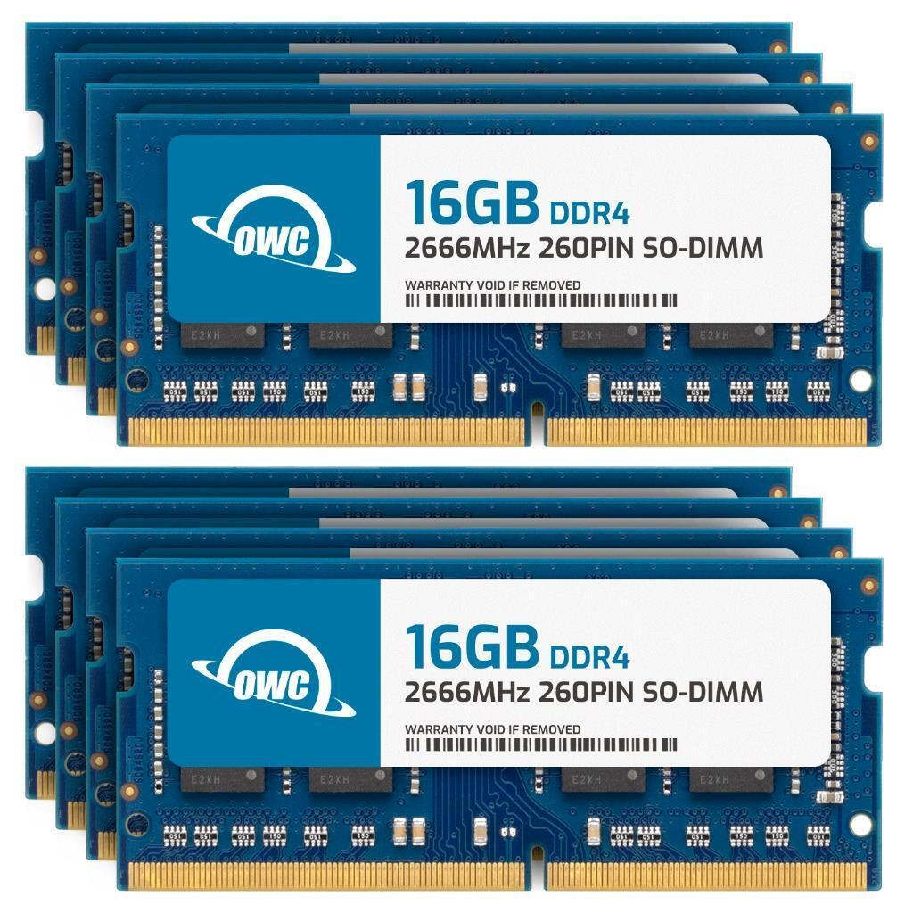OWC 128GB (8x16GB) DDR4 2666MHz 2Rx8 Non-ECC 260-pin SODIMM Memory RAM