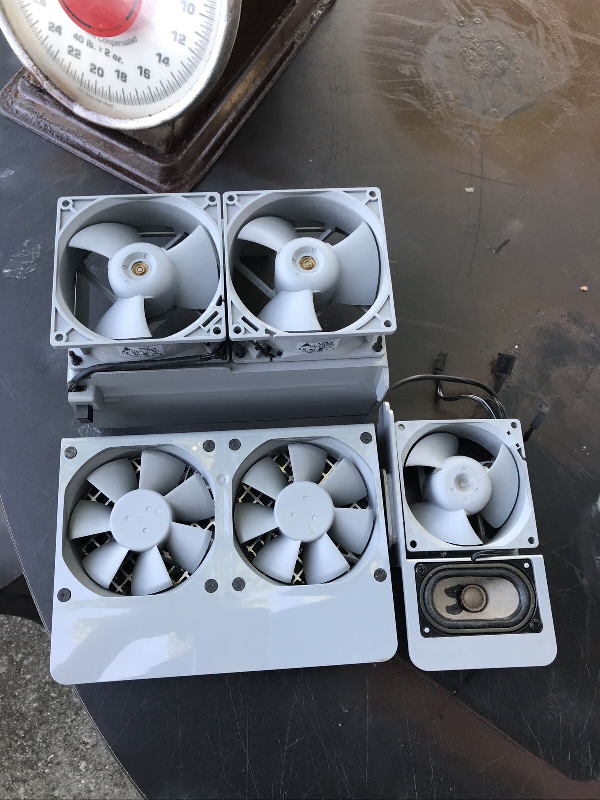 Lot Of 3 Fan Apple Power Macintosh G5 Cooling Fan Assembly