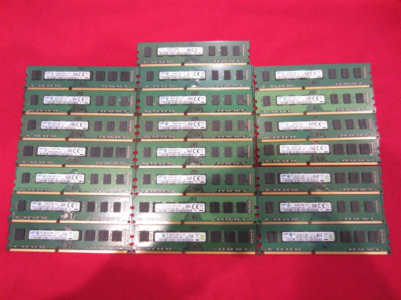 Lot of 22pcs 8GB Samsung PC3/PC3L-12800U DDR3-1600Mhz Non-Ecc Desktop Memory