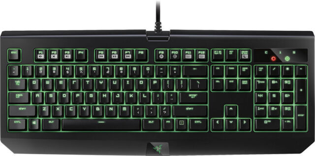 NEW RAZER BlackWidow Ultimate Gaming Keyboard w/ Green Backlight