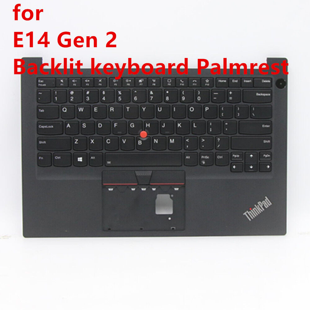 New/Orig Backlit KB Palmrest Cover Case for Lenovo ThinkPad E14 Gen 2 5M10W64672