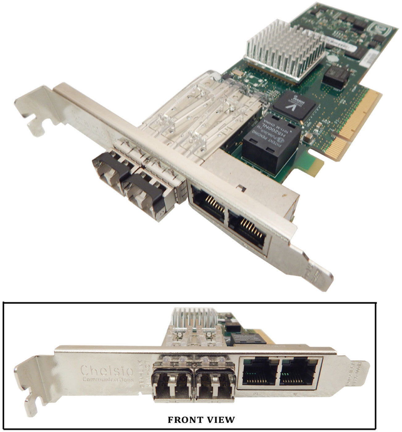 IBM 10GB PCIe2 x8 4-Port Ethernet Card 74Y1987 2x Gibic PLRXPL-SC-S43-42B